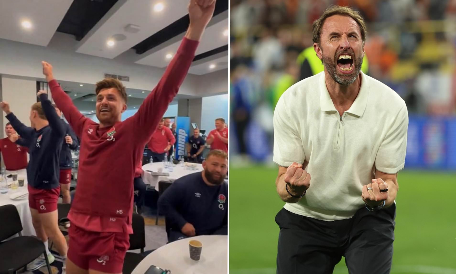 England Rugby Stars Wildly Celebrate Dramatic Euro 2024 Victory Over ...