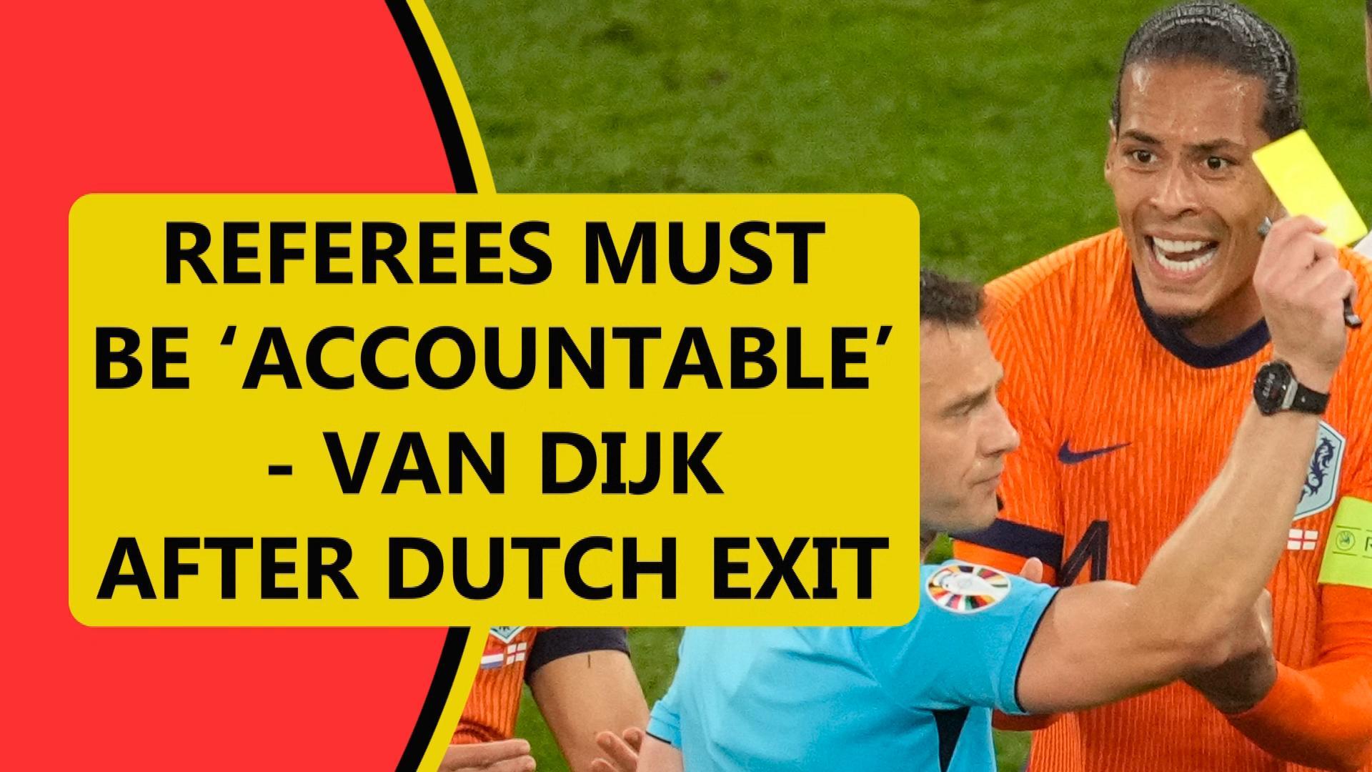 Referees Must Be 'accountable' - Van Dijk Left Frustrated After ...