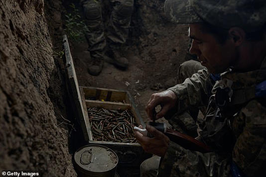 Ukrainian infantry on the zero line of the front in prepared trenches 100 meters from the Russian trenches on July 5, 2025