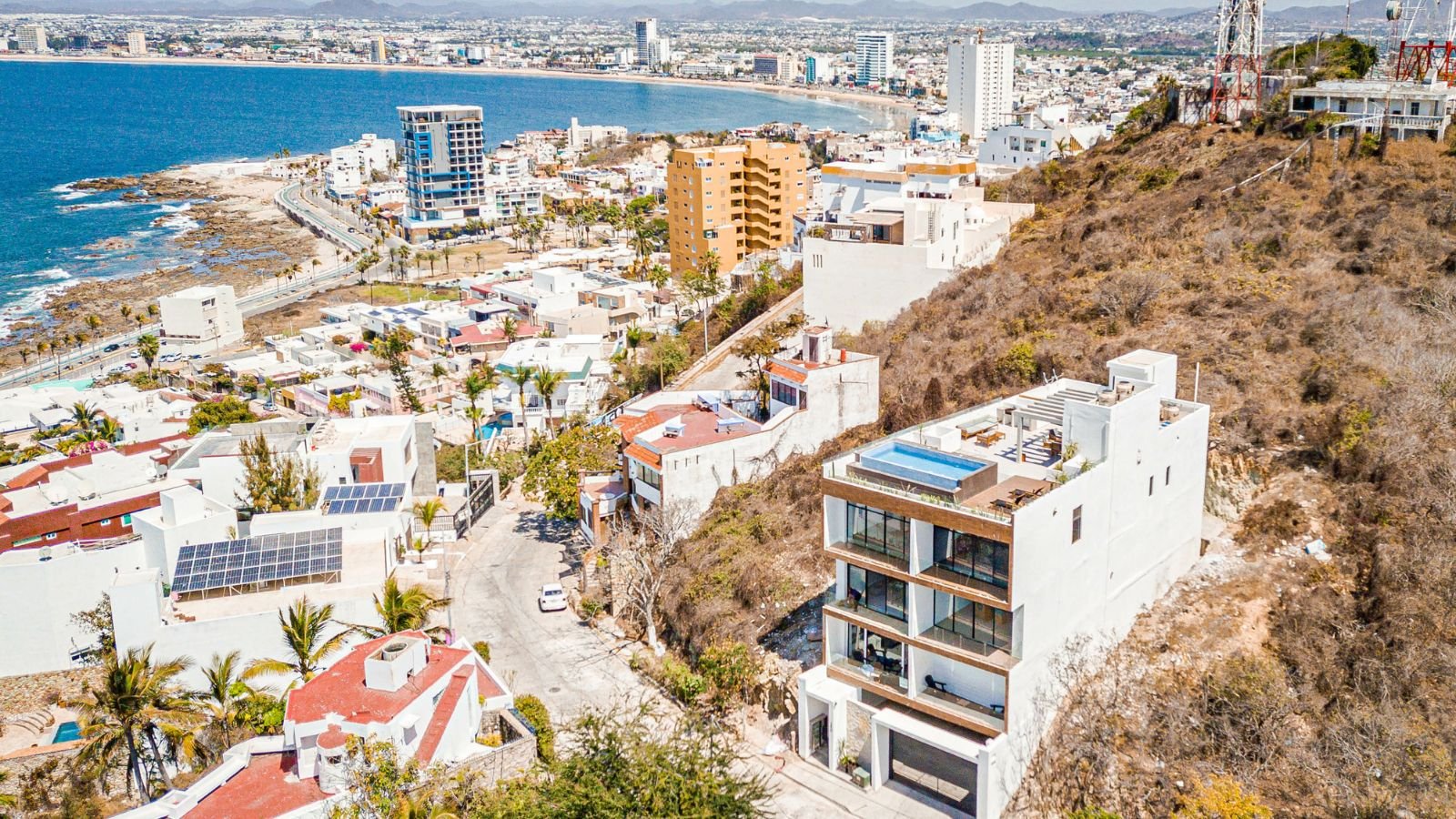 <p>Mazatlán is a Pacific coast city with <a href="https://mexicorelocationguide.com/why-you-should-consider-living-in-mazatlan/#:~:text=Population%20in%20Mazatlan,who've%20moved%20to%20Mazatlan." rel="noopener">almost 10,000 expats</a>. Known as the “Mexican Rivieras,” it offers a unique blend of history and seaside charm. The city attracts retirees and artists with its English-speaking locals and diverse recreational opportunities. The cost of living is lower than in many Mexican cities, with one-bedroom apartments ranging from <a href="https://www.expatexchange.com/ctryguide/7045/77/Mexico/Cost-of-Living-in-Mazatlan" rel="noopener">$400 to $1,000</a>. The city has a 20-mile beachfront, excellent healthcare facilities, and a vibrant nightlife in Zona Dorada.</p>