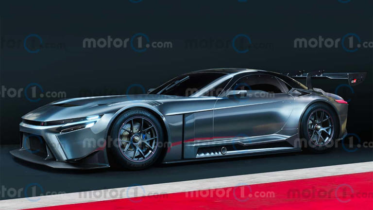 Toyota GR GT3 Sports Car Rendering
