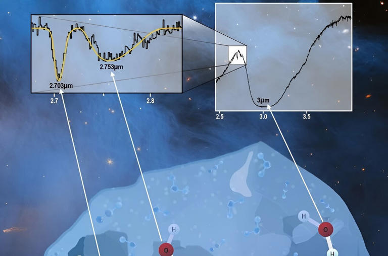 JWST sheds light on the structure of interstellar water ice