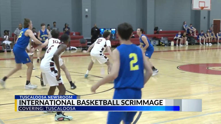 Tuscaloosa Central High School holds international basketball scrimmage