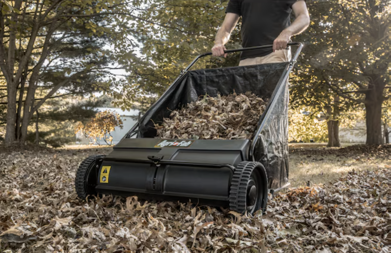 These lawn sweepers are perfect for clearing leaves right now and grass ...