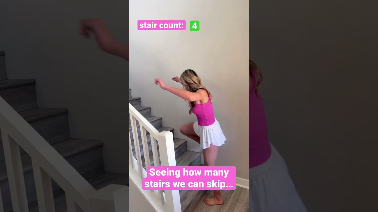 Stairs Challenge: Sisters Go Head-to-Head