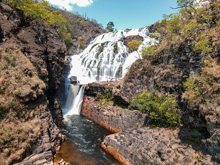 Almécegas Mil e Véu na Noiva: dois lugares lindos dentro do Complexo da Catarata dos Couros, na Chapada dos Veadeiros