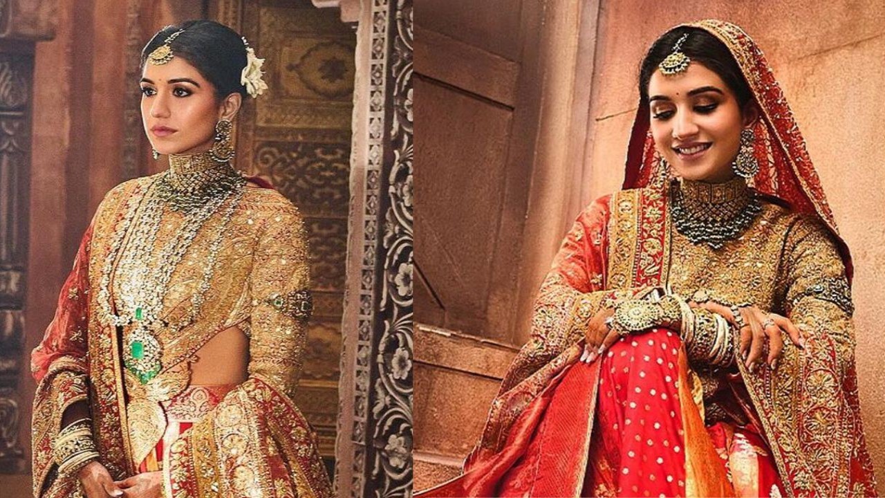 New Bride Radhika Merchant Stuns In Banarasi Brocade Lehenga By Manish ...