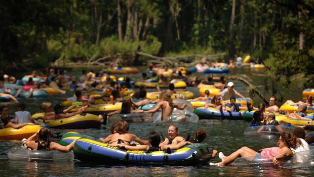 The Ichetucknee River gets busy in the summer, so it's best to arrive early.
