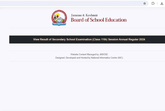 JKBOSE Class 11th Result 2024 DECLARED At Jkbose.nic.in; Direct Link ...