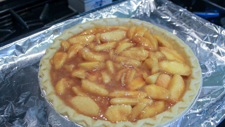 direction photo for Peach Crumble Pie
