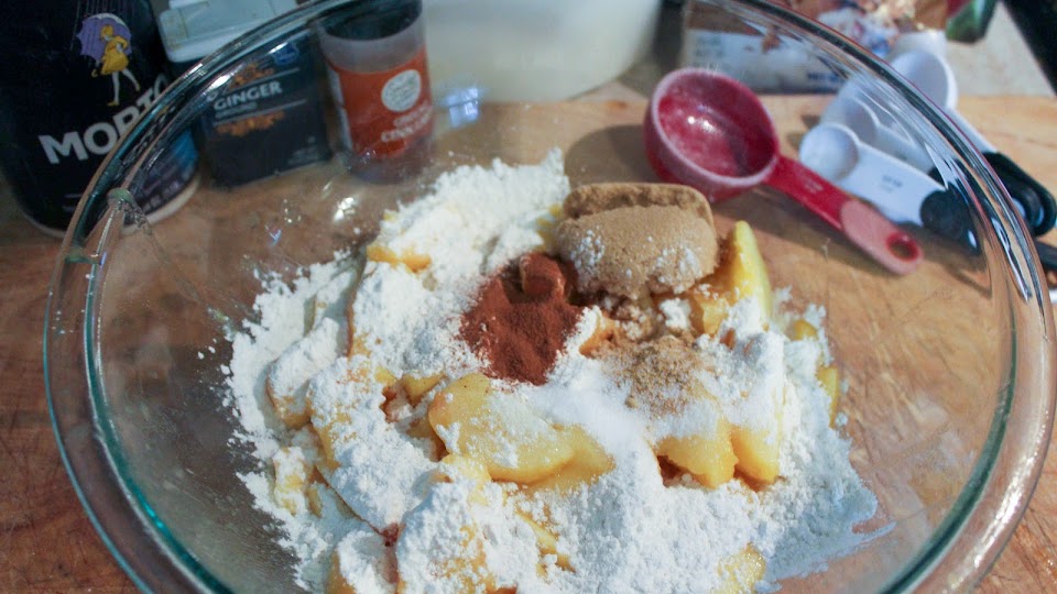 direction photo for Peach Crumble Pie