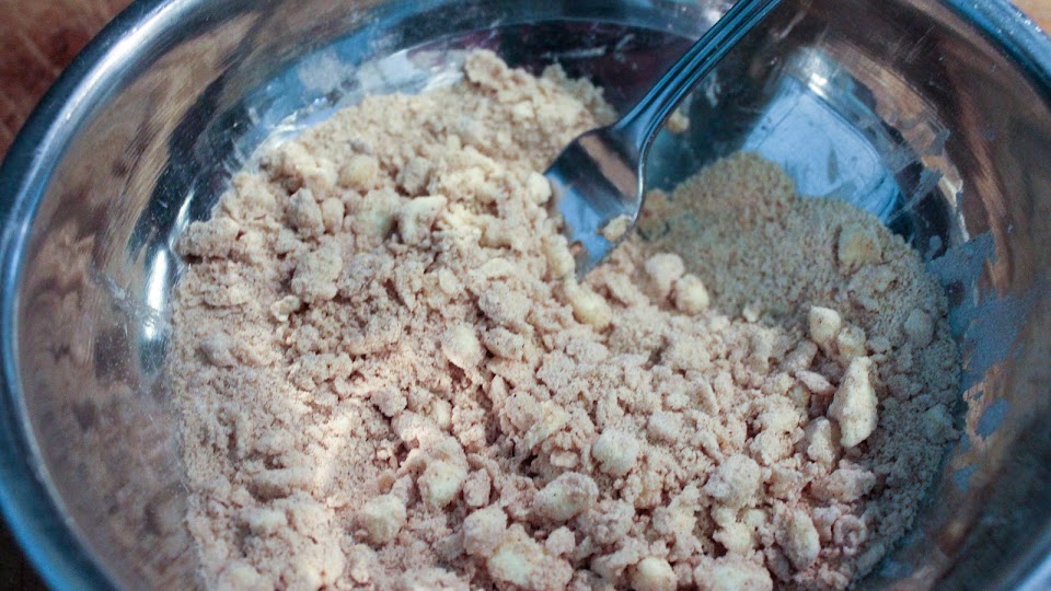 direction photo for Peach Crumble Pie