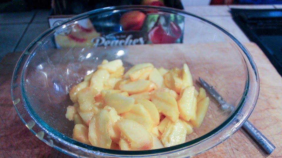 direction photo for Peach Crumble Pie