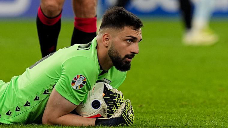 who is georgia goalkeeper mamardashvili? valencia star shining at euro 2024 after breakout season in spain
