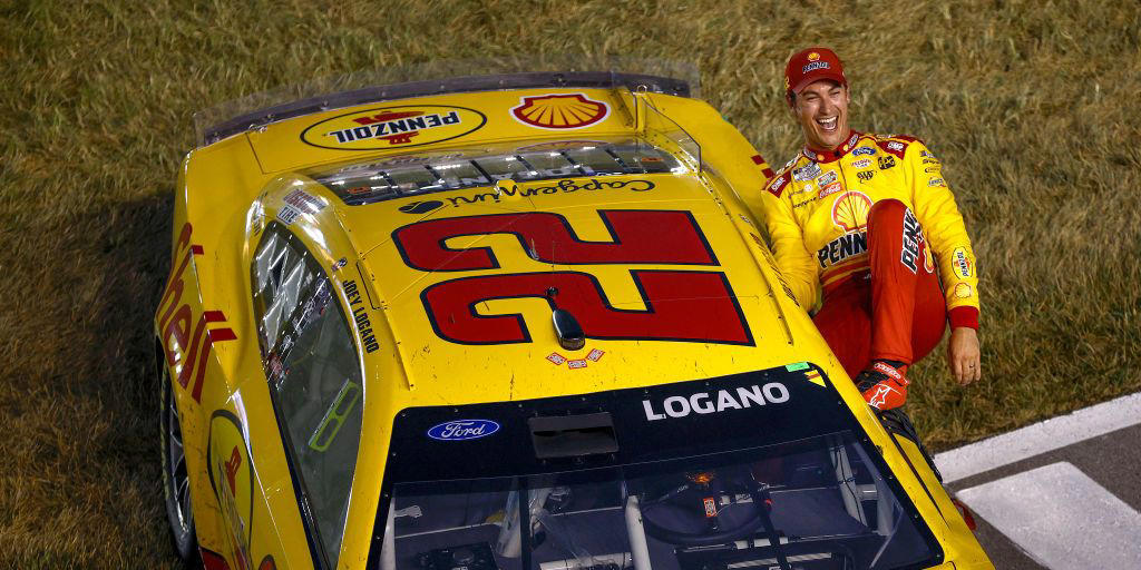 record-breaking quintuple overtime leads to joey logano's first win of nascar season