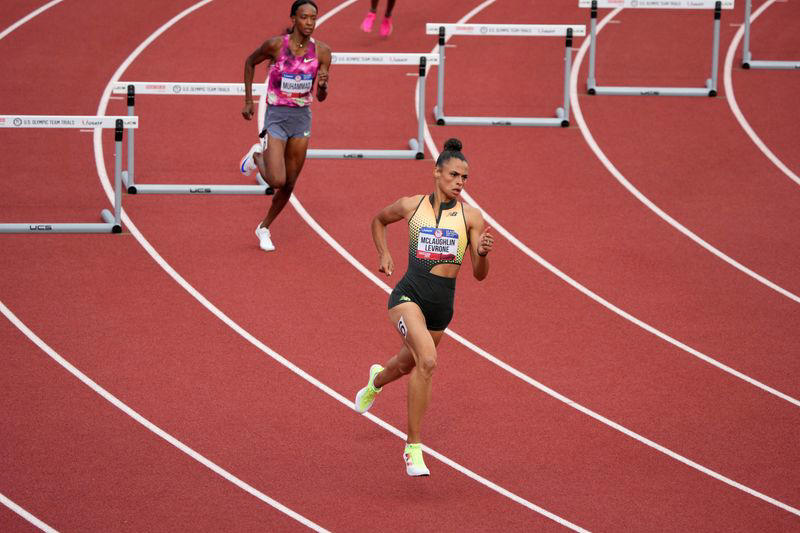 athletics-mclaughlin-levrone breaks 400m hurdles world record