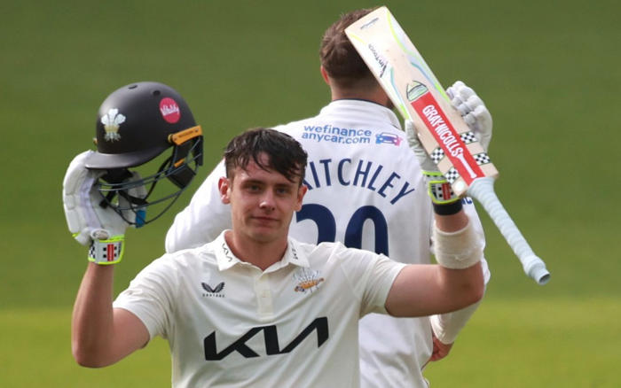 jamie smith celebrates first test call-up by hitting 10th first-class hundred