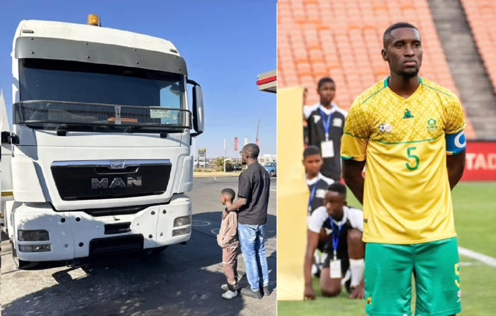 picture: former supersport united star siyanda xulu buys a new truck