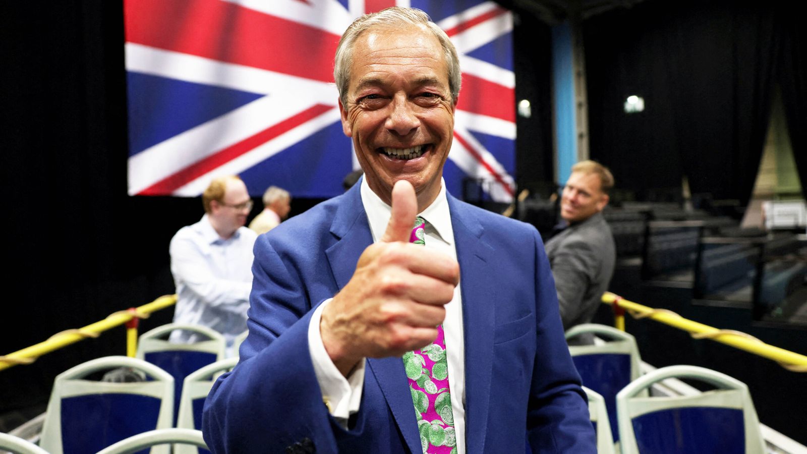 Nigel Farage has spent his career dragging opponents into fights. Pic: Reuters