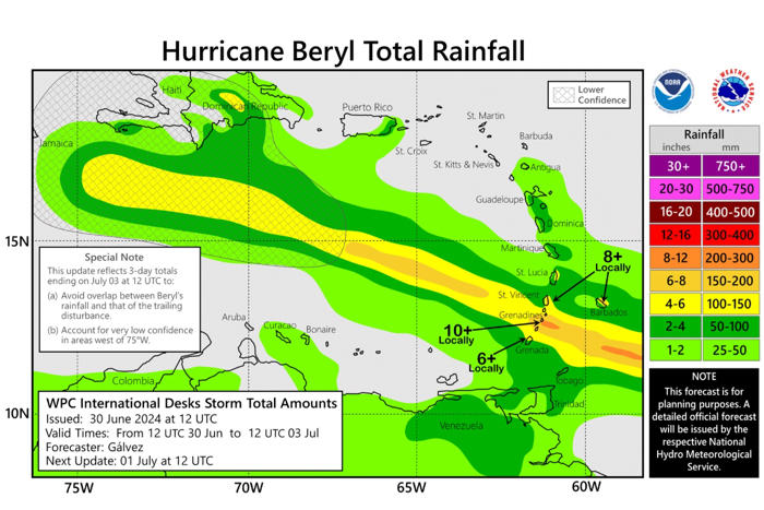 revelan los riesgos del huracán beryl y quiénes están en peligro