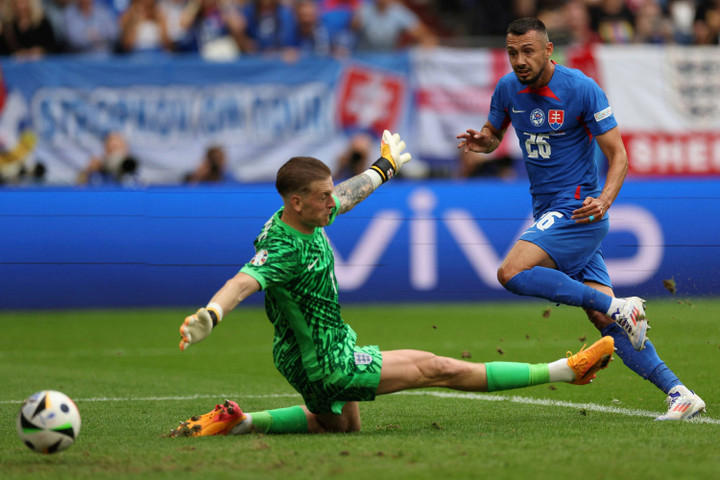 foto: bungkam slovakia via extra time, inggris tembus perempat final