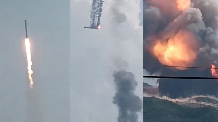 Massive Explosion Caught On Camera As Chinese Rocket Crashes After ...