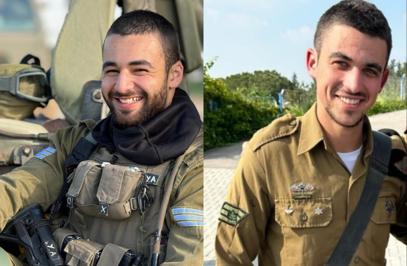 soldados de las fdi yair avitan y yakir tatelbaum caen en batalla en gaza