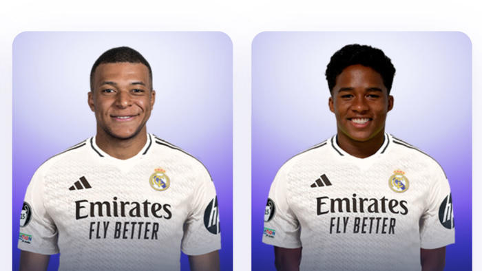 real madrid update official roster on its website including mbappe, endrick, modric and lucas vazquez