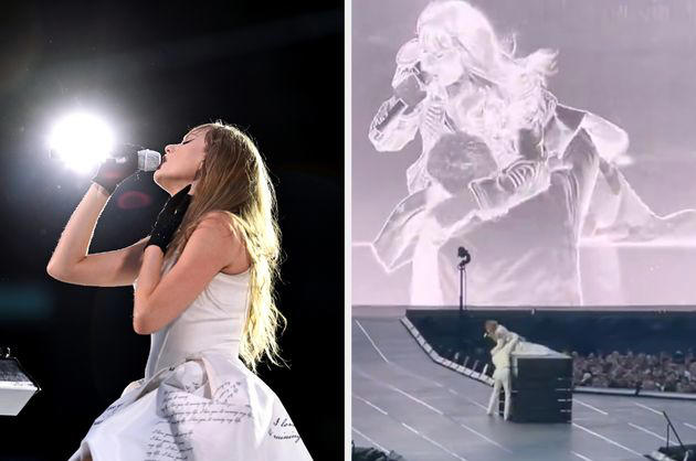 taylor swift forced to think fast during another eras tour malfunction