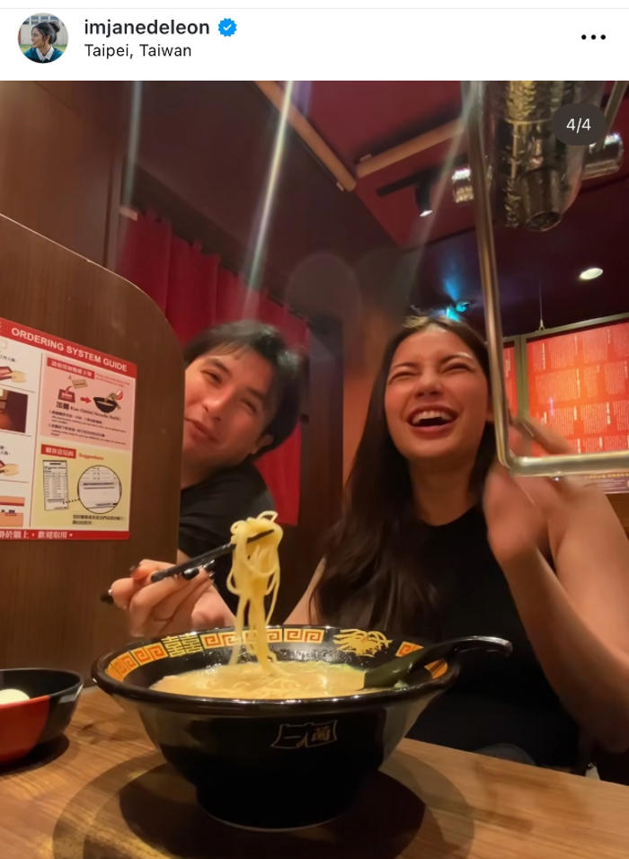 jane de leon just posted a video with rob gomez in taiwan