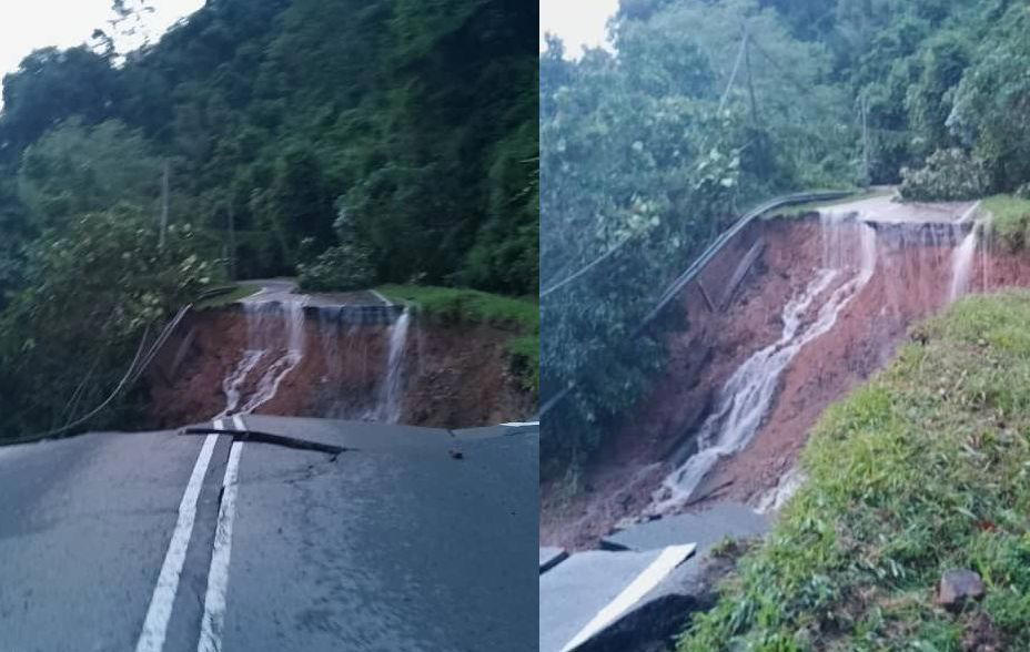 non-stop rain leads to landslides in penampang and along kk-tenom road