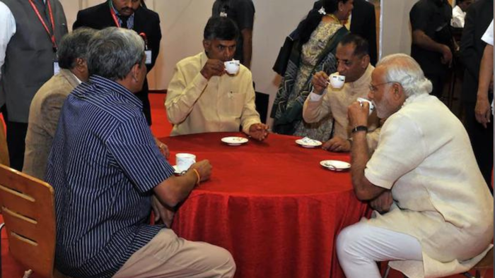 amid bjp vs congress over araku coffee, a thank you note for pm from ally naidu