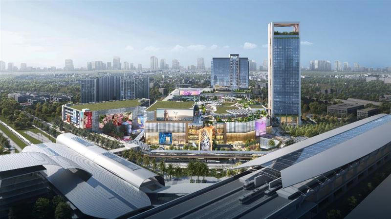 「台中高鐵娛樂購物城」模擬圖曝！博物館、高級酒店進駐 2028完工營運