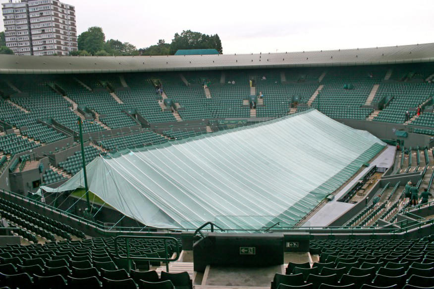 if you're in the wimbledon queue this morning make sure to pack your raincoat