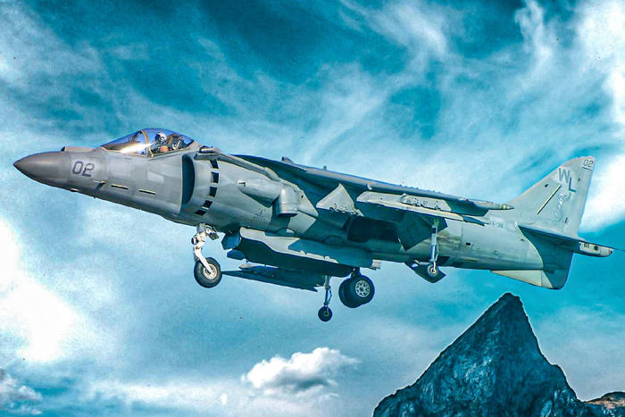 when will the us marines retire the last of the av-8 jump harriers?