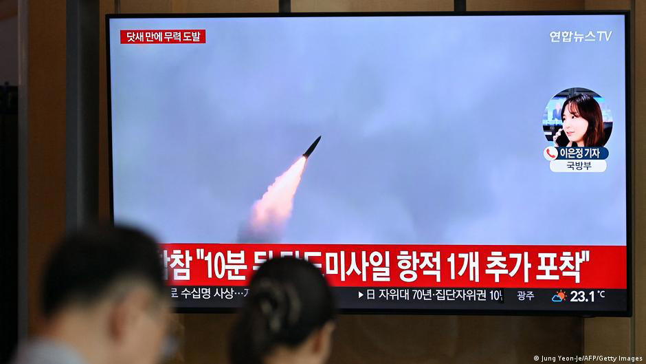 north korea fires missiles after south korea-us-japan drill