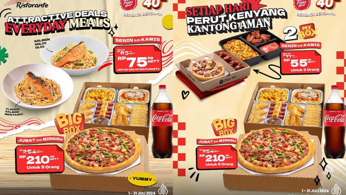pasti hemat 4 promo pizza hut juli 2024,nikmati 2 my box bersama teman cuma rp 55 ribu per orang
