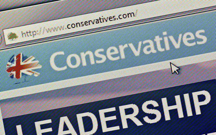 tory leadership contenders register websites