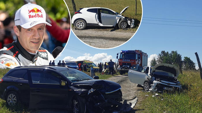 nadeszły straszne wieści ws. kierowcy, którego auto zderzyło się z rajdówką sebastiana ogiera