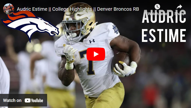 check out these highlights of broncos rookie rb audric estime