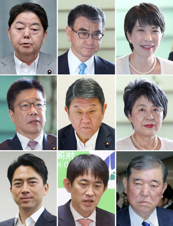 林氏首位、小泉氏は露出増＝首相候補の所得比較