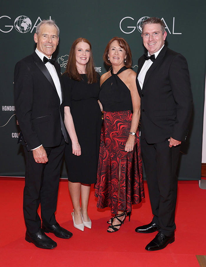 pics: david gillick and wife charlotte join ireland's business elite at annual goal ball