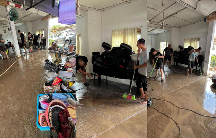 mother and son separated by penampang floods