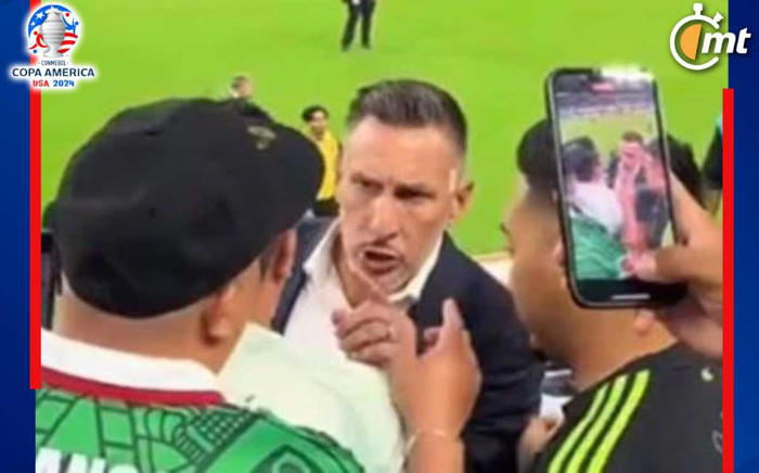 chaco discute con fan de selección mexicana por rendimiento de santiago giménez | video
