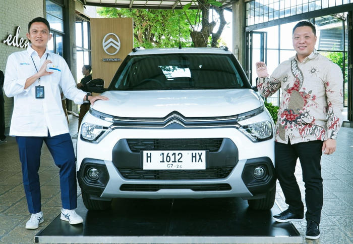 mulai hari ini, mobil listrik citroen e-c3 electric mengaspal di kota semarang