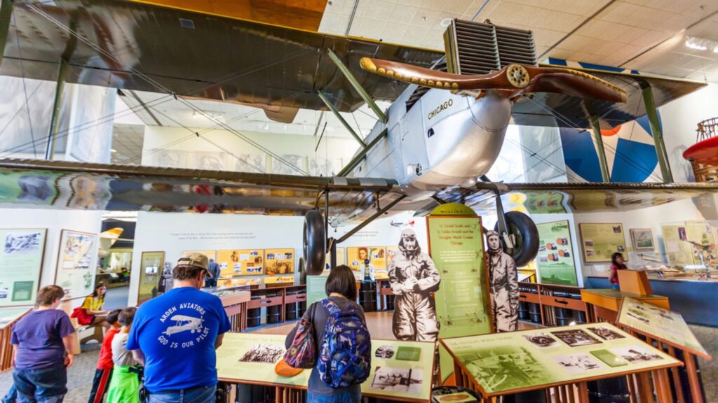 <p>This iconic museum in <a class="wpil_keyword_link" href="https://www.newinterestingfacts.com/interesting-facts-about-washington/" title="Washington">Washington</a>, D.C., is a treasure trove for aviation and space aficionados. Home to the <a href="https://airandspace.si.edu/about#:~:text=The%20Smithsonian's%20National%20Air%20and,of%20art%20and%20archival%20materials.">world’s largest</a> and most diverse collection of aviation and space artifacts, it’s a place where history comes alive and the spirit of exploration soars.</p><p>Marvel at the Wright Flyer, the first successful airplane; trace the evolution of aviation through a vast array of aircraft; and stand in awe of the Apollo 11 command module that carried humans to and from the moon. The Smithsonian National Air and Space Museum is a testament to human ingenuity, innovation, and our unyielding quest to push the boundaries of knowledge.</p>