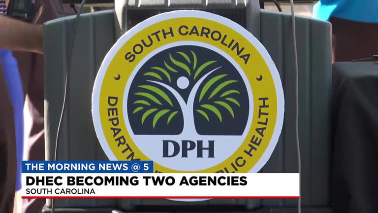 South Carolina’s DHEC to split into two agencies