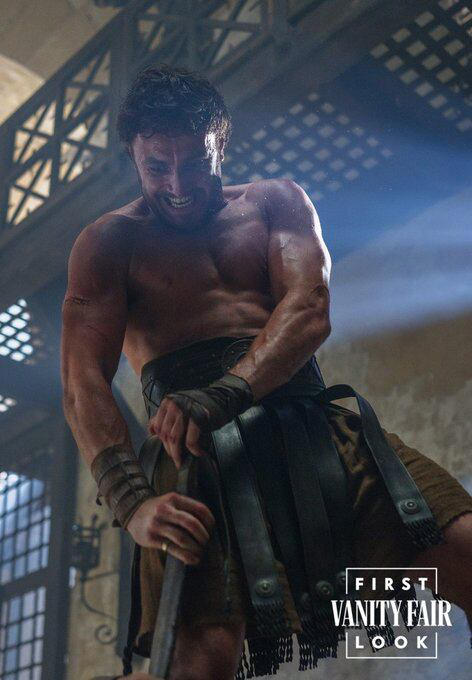 “gladiador 2″: publican primeras imágenes de pedro pascal en la secuela de la película de ridley scott