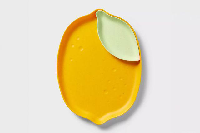 i didn’t know i needed a lemon-shaped serving platter until target released its july kitchen line