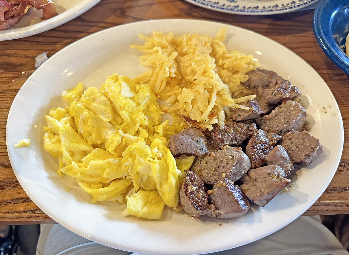 I Tried Every Classic Cracker Barrel Breakfast and the Winner Had a Bit